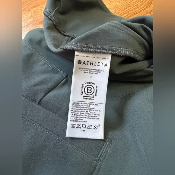 Athleta Women's Deep Teal Joggers Size 6 - Picture 4 of 6